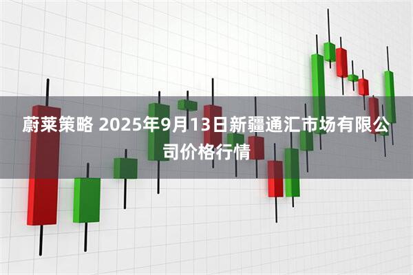 蔚莱策略 2025年9月13日新疆通汇市场有限公司价格行情