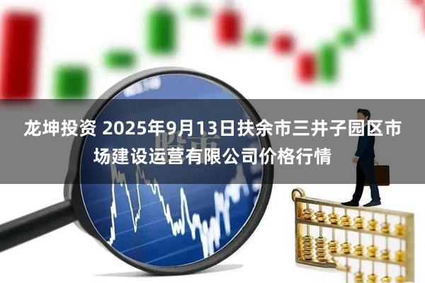 龙坤投资 2025年9月13日扶余市三井子园区市场建设运营有限公司价格行情