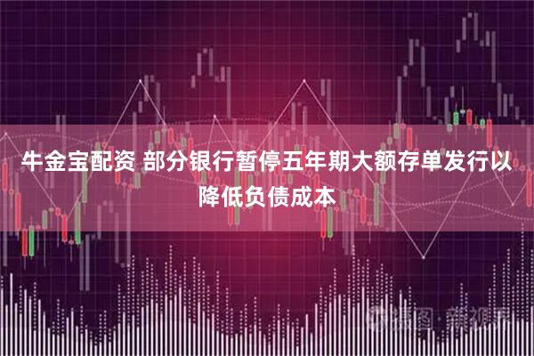 牛金宝配资 部分银行暂停五年期大额存单发行以降低负债成本