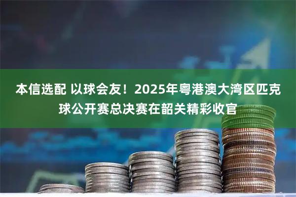 本信选配 以球会友！2025年粤港澳大湾区匹克球公开赛总决赛在韶关精彩收官
